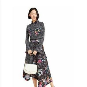 Nicole Miller x Anthropologie Loretta Ruffled Dress